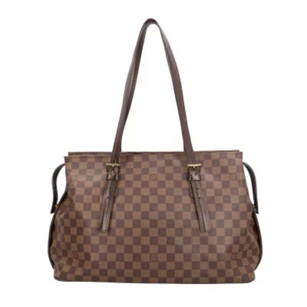 Louis Vuitton Chelsea Damier Shoulder Bag Canvas Brown